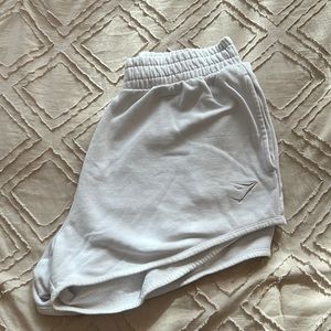Gymshark White Sweat Shorts